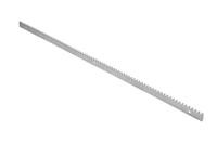 Рейка зубчатая 30x8 мм, 1 м, с крепежом